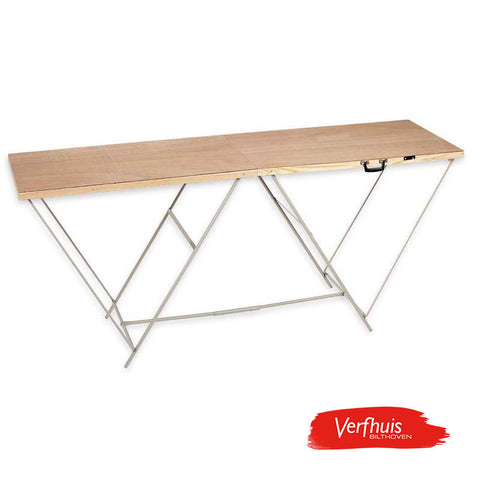 Behangplaktafel 200 x 60 cm             werkhoogte ca. 80 cm